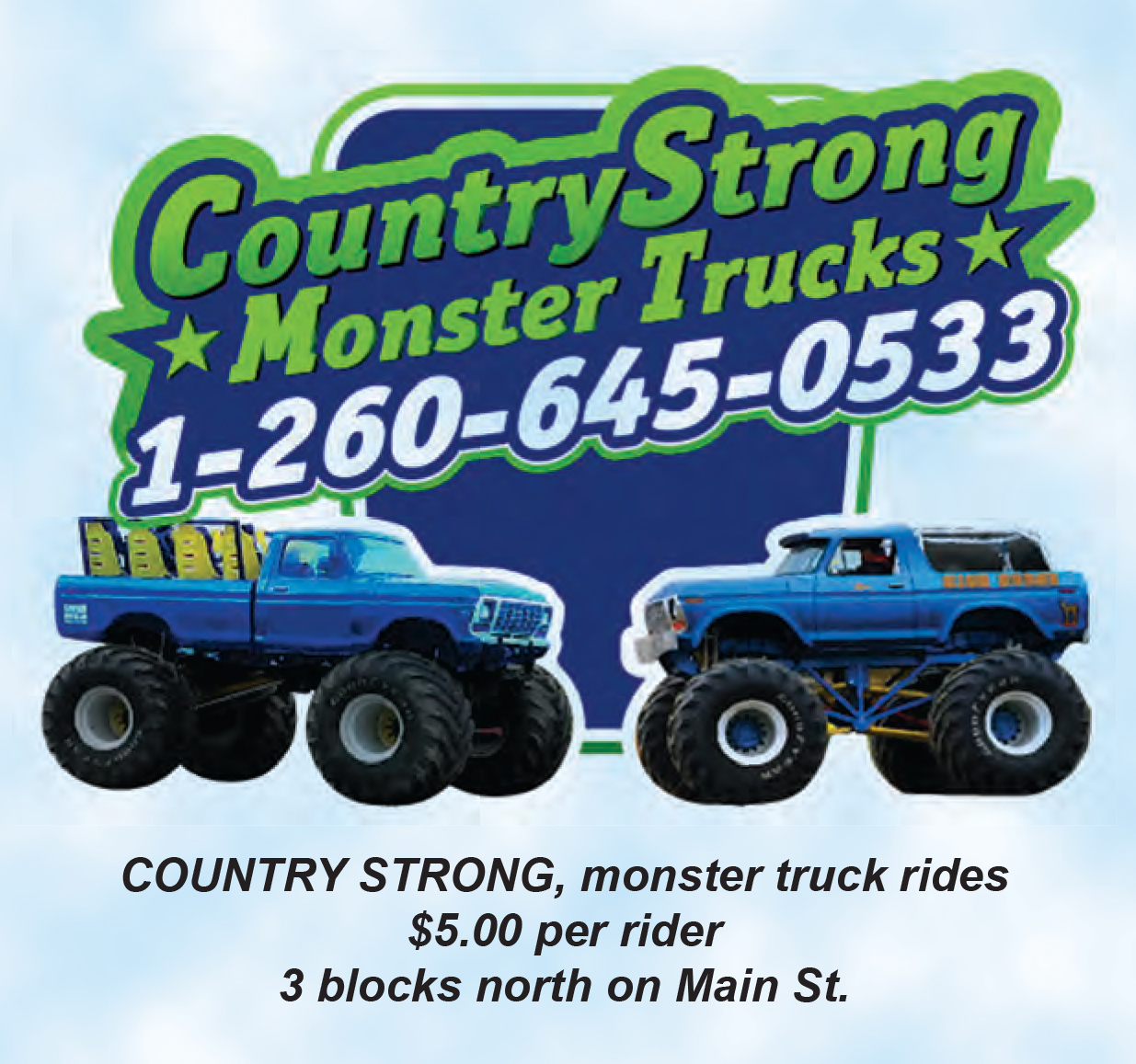 Monster Truck Rides 2021 Grabill Country Fair